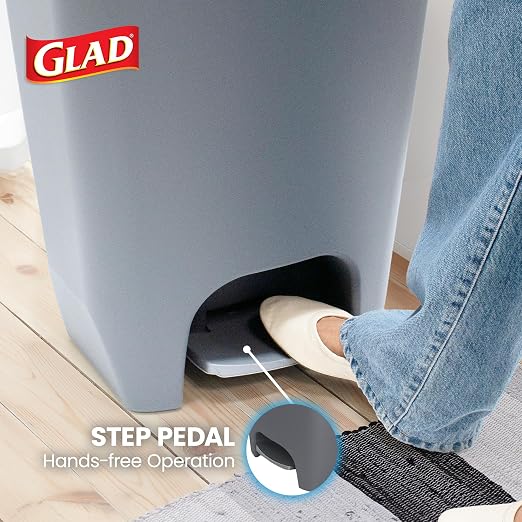 Glad Kitchen Trash Can | Large Plastic Waste Bin - Image 4