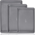 HONGBAKE 3 Pack Nonstick Ceramic Baking Sheet Pan Set by HONGBAKE