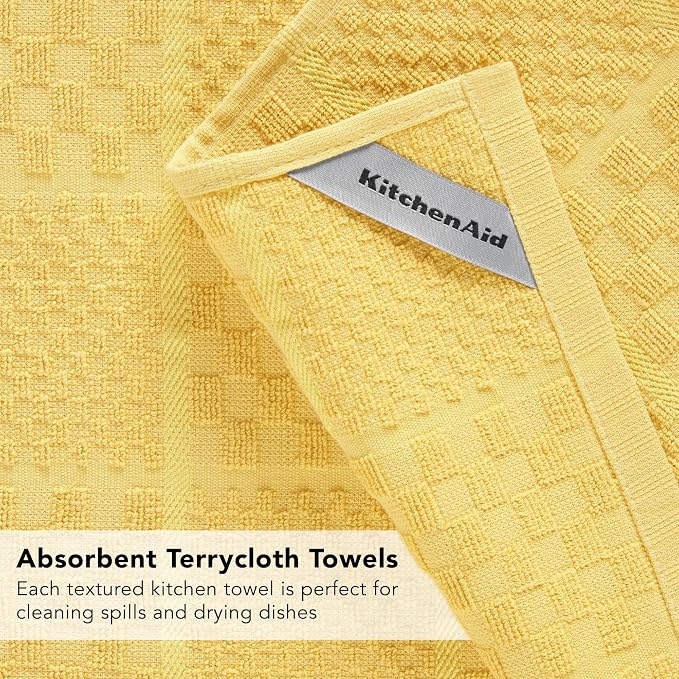 KITCHENAID Quilted Cotton Terry Cloth Oven Mitt, Pot Holder, Kitchen Towel - Image 11
