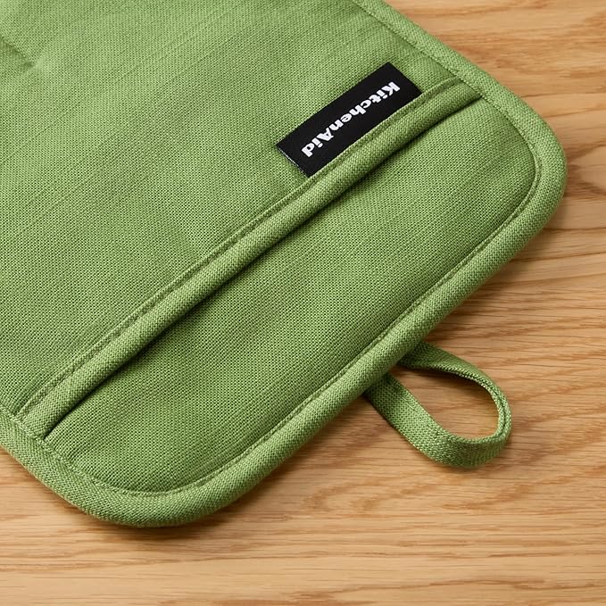 KITCHENAID Gourmet Series Gridlines Pot Holders 2-Pack Set, Heat Resistant up - Image 3