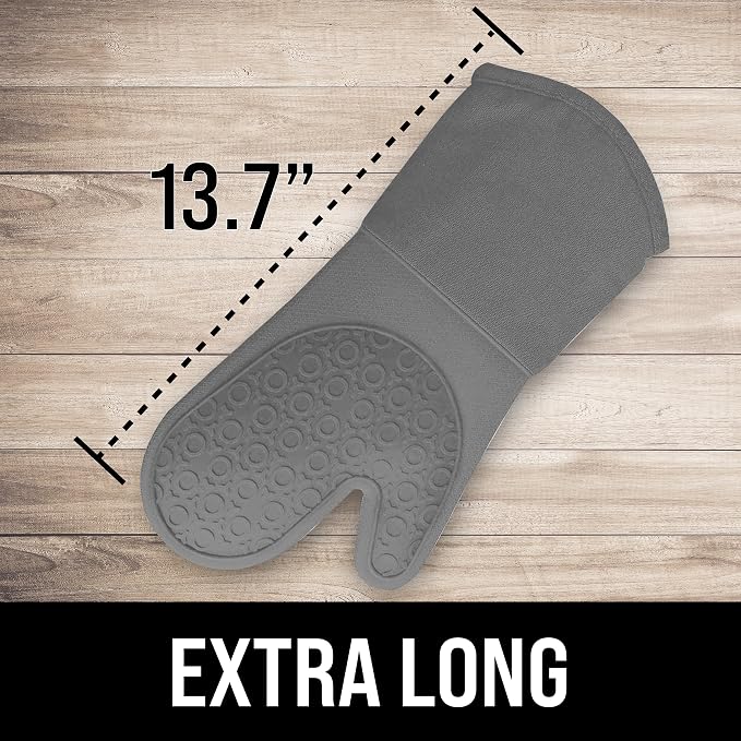 BPA-Free Soft Silicone Oven Mitts - Image 2