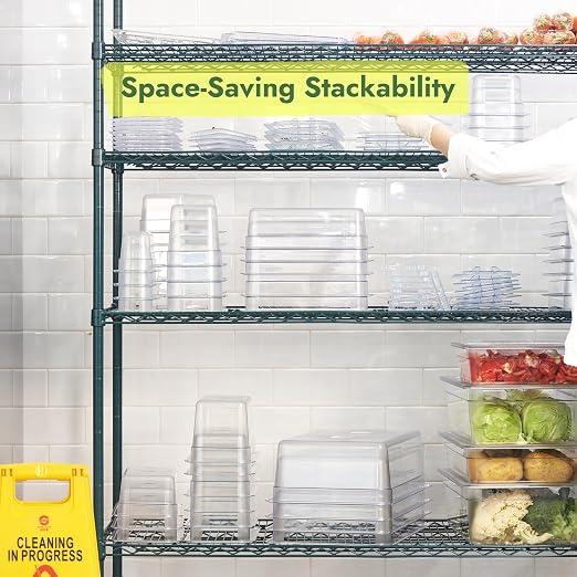 CURTA 6-Pack 1/3 Size 6" Deep NSF Polycarbonate Food Pans - Image 5