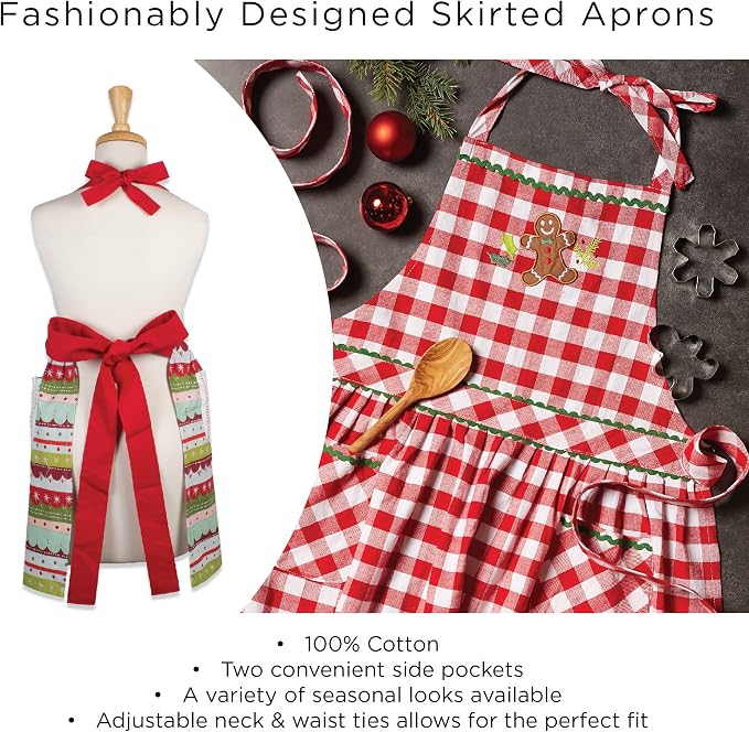 DII Women's Spring & Summer Apron Collection Adjustable, Two Large Pockets & - Image 6