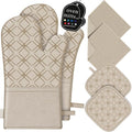 Oven Mitts and Pot Holders Set by HGYI