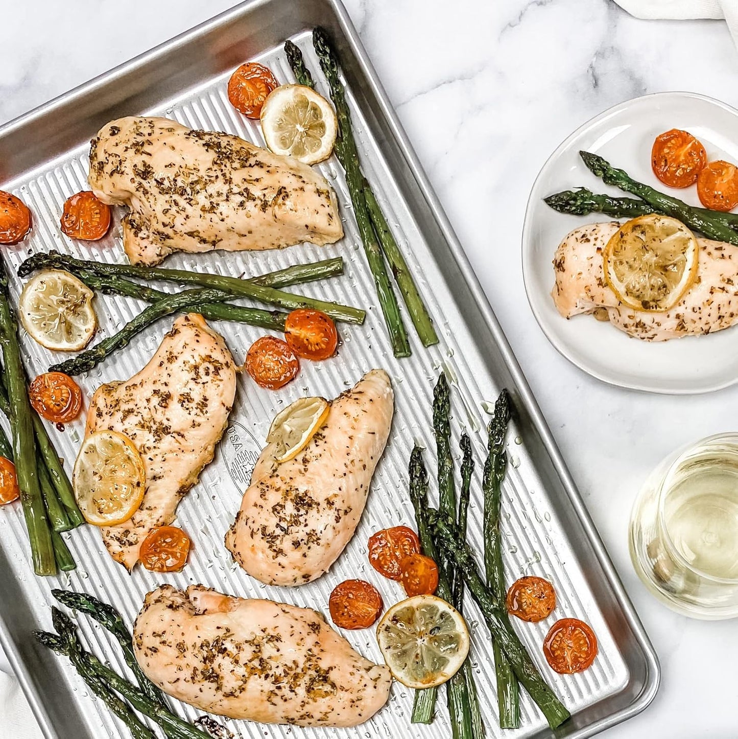 USA Pan Bakeware Nonstick Extra Large Baking Sheet Pan, Aluminized Steel