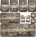 Fourluoo 10 Pcs Farmhouse Kitchen Decor and Accessories Set 4 Kitchen Towels 2 by Fourluoo
