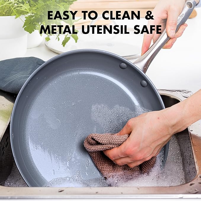 GreenPan Lima Hard Anodized 12" Frying Pan Skillet - Image 7