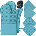Oven Mitts and Pot Holders Set by HGYI